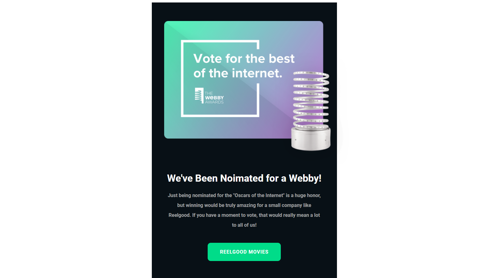reelgood email template